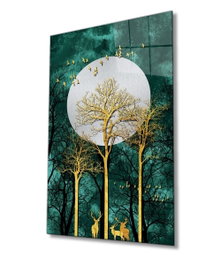 Wallity Pintura en Vidrio Templado Decorativo Multicolor 90 x 60 cm